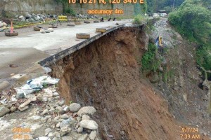 Kennon Road closed due to road slip – DPWH