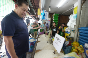 Speaker cites PBBM's intervention as rice prices drop to P42/kg