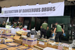 PDEA destroys P777-M illegal drugs in Cavite