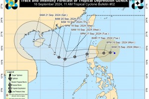 TD Gener to make landfall in Isabela, Aurora