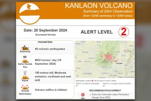 Kanlaon eruption possible; logs 45 volcanic quakes 