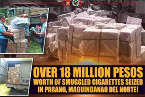 Cops foil cigarette smuggling try in Maguindanao del Norte