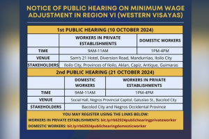 RTWPB-6 sets public consultations on wage adjustments for October