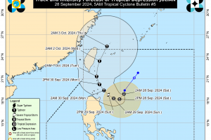 Signal No. 1 raised over 3 areas as 'Julian' slows down