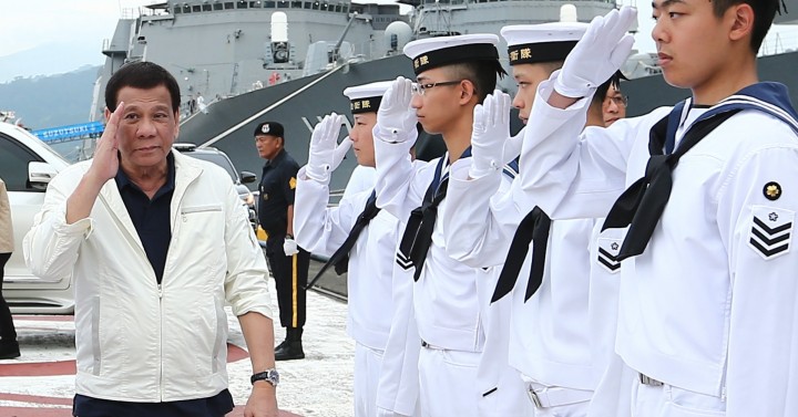 PRRD on board Japan's heli carrier | Photos | Philippine News Agency