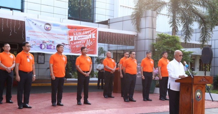 DND chief urges employees to speak out vs. VAW incidents | Philippine ...