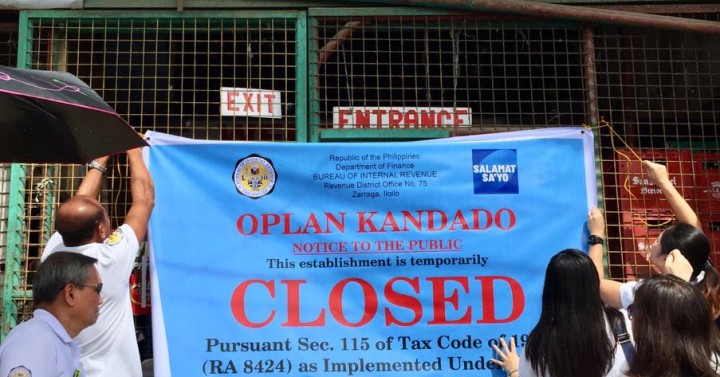 BIR shuts down 3 more establishments in Iloilo City | Philippine News ...