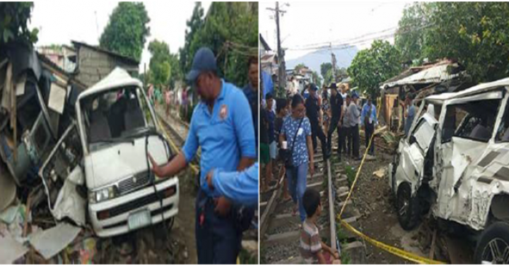 5 hurt as PNR train rams van in Laguna | Philippine News Agency