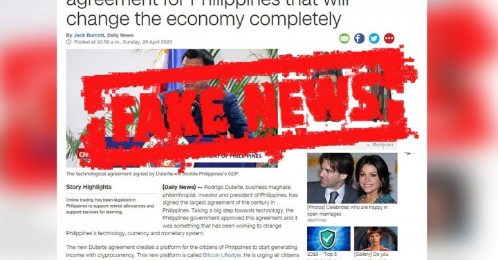 DOF warns public vs. 'fake news' on cryptocurrency ...