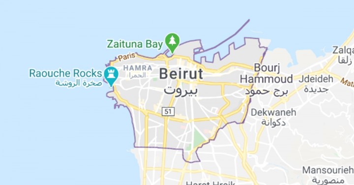 Beiruit Google Map 