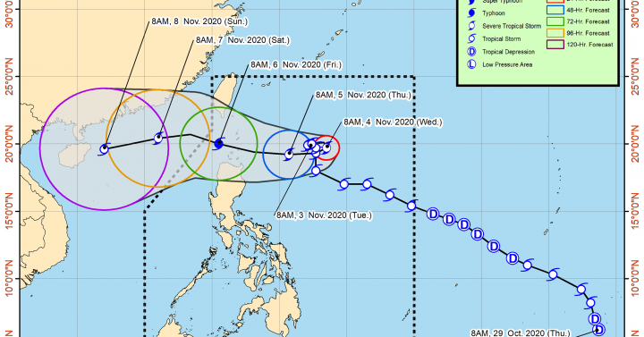 'Siony' slightly intensifies, threatens extreme N. Luzon | Philippine ...