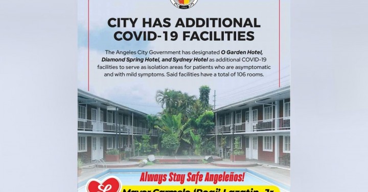 3 Angeles City Hotels Designated As Covid 19 Isolation Hubs Philippine News Agency