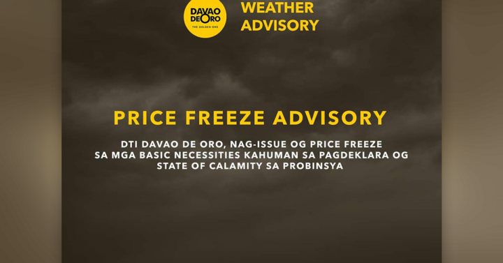 DTI-Davao Oro Sets Price Freeze On Various Goods | Philippine News Agency