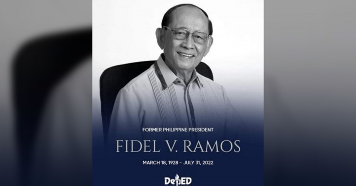 FVR second PH president who reached age of over 90 | Philippine News Agency