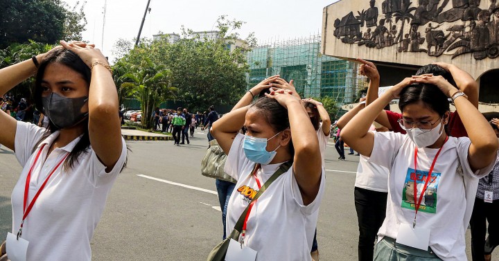 qc earthquake drill | Photos | Philippine News Agency