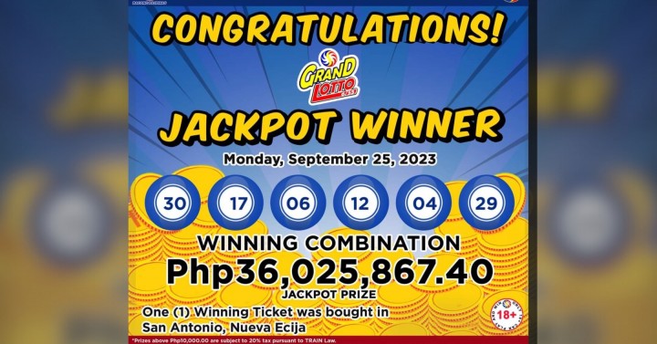 Lotto jackpot deals prizes today