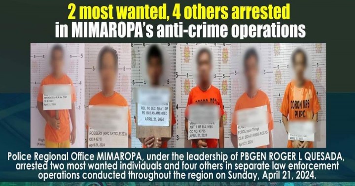 Mimaropa Cops Nab Palawans 2 Most Wanted 4 Others Philippine News