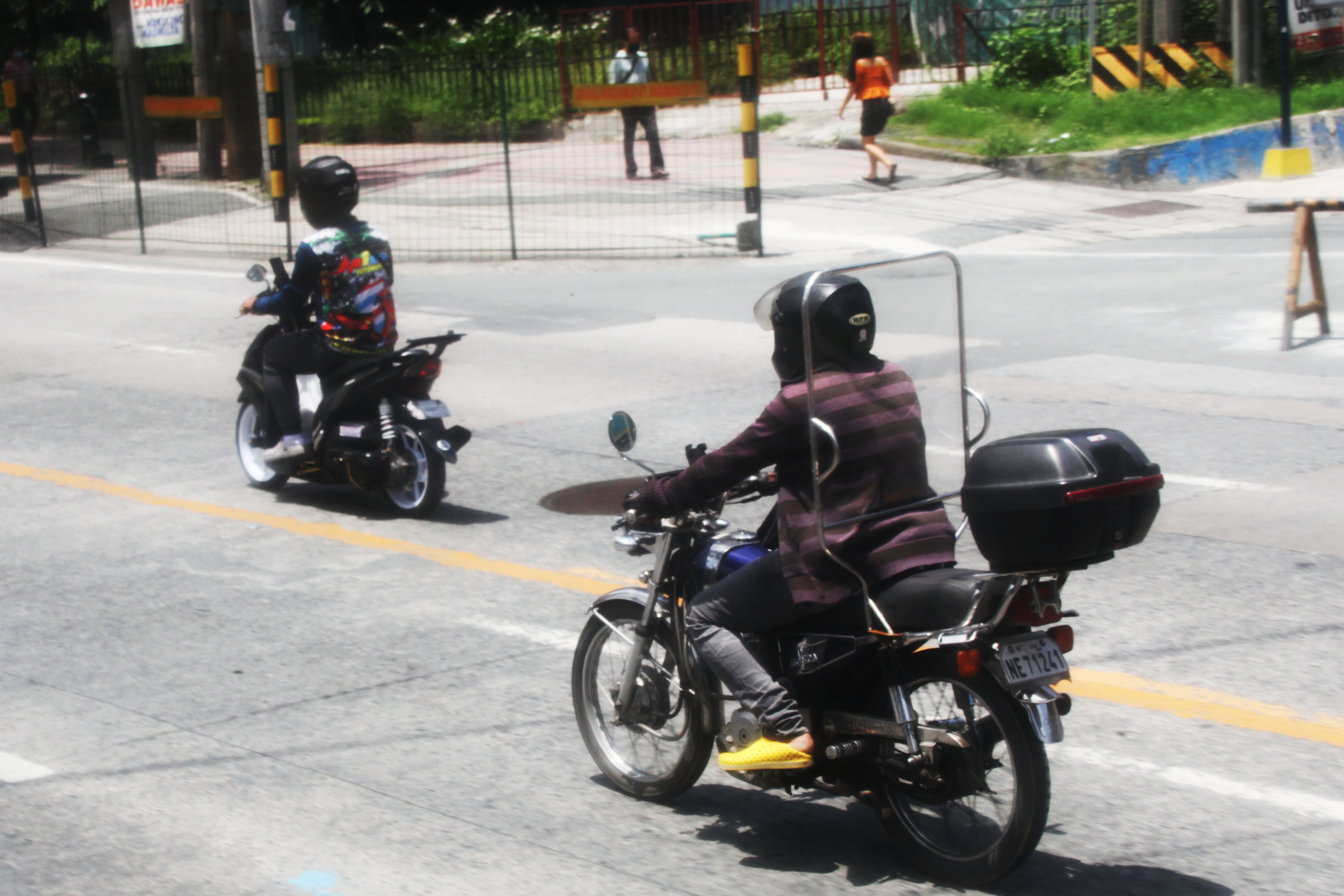 motorcycle back riding