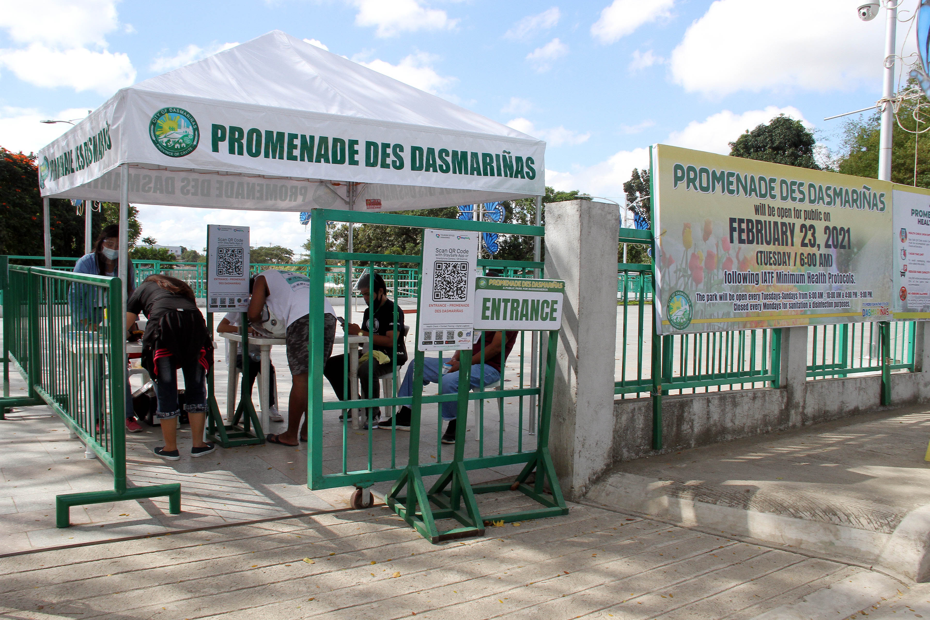 Promenade Des Dasmariñas a public park now open