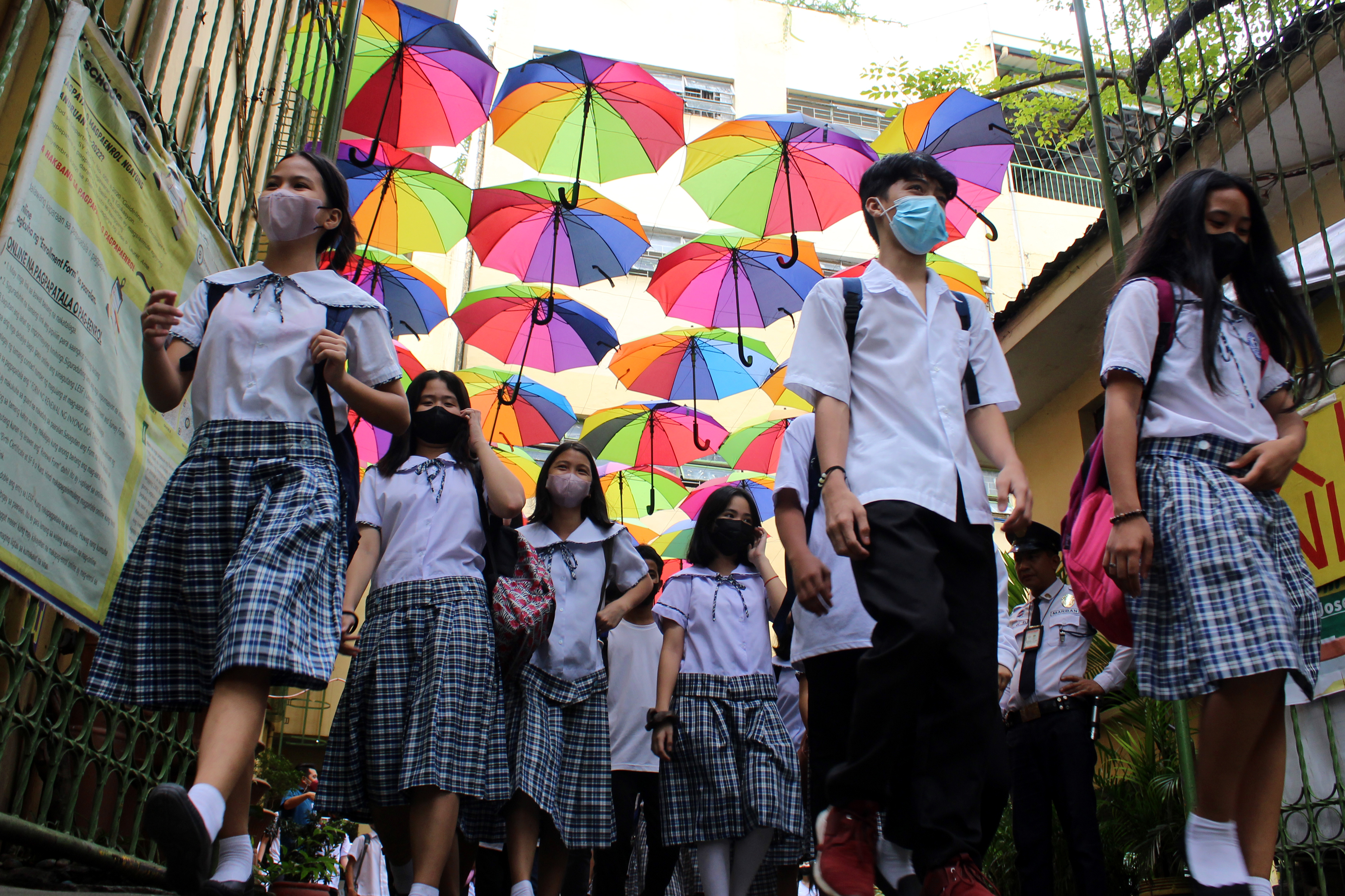 Colorful umbrellas