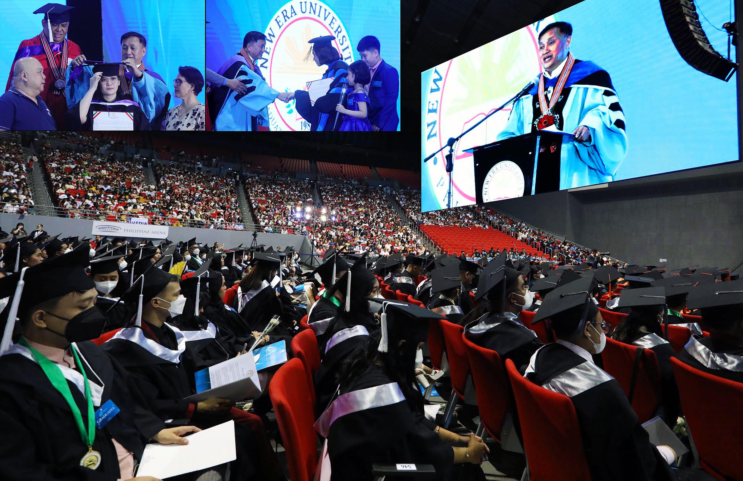 SEN. TOLENTINO GRACES NEU GRADUATION RITES AT PHIL. ARENA | Photos ...