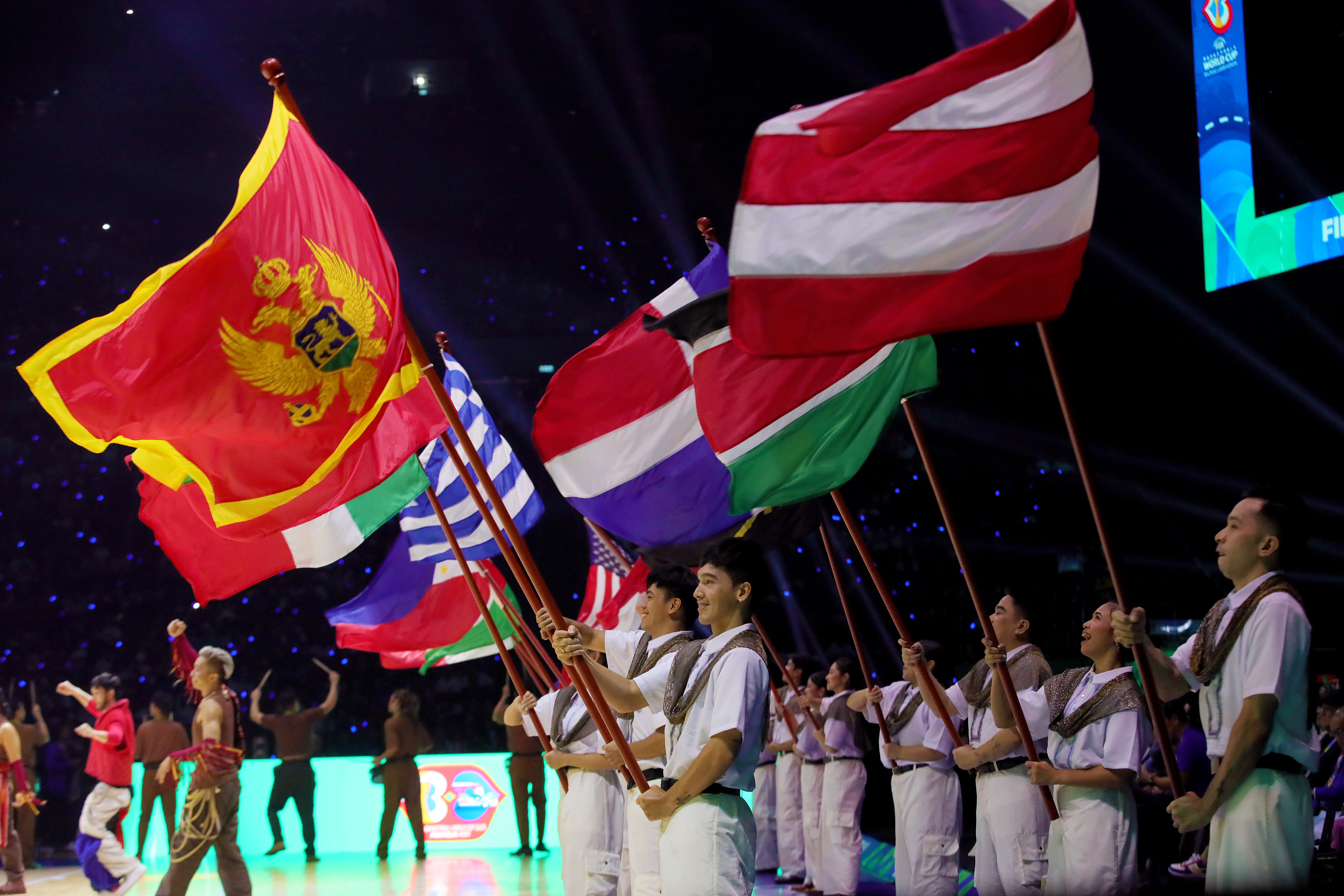 Country's join the FIBA World Cup opening