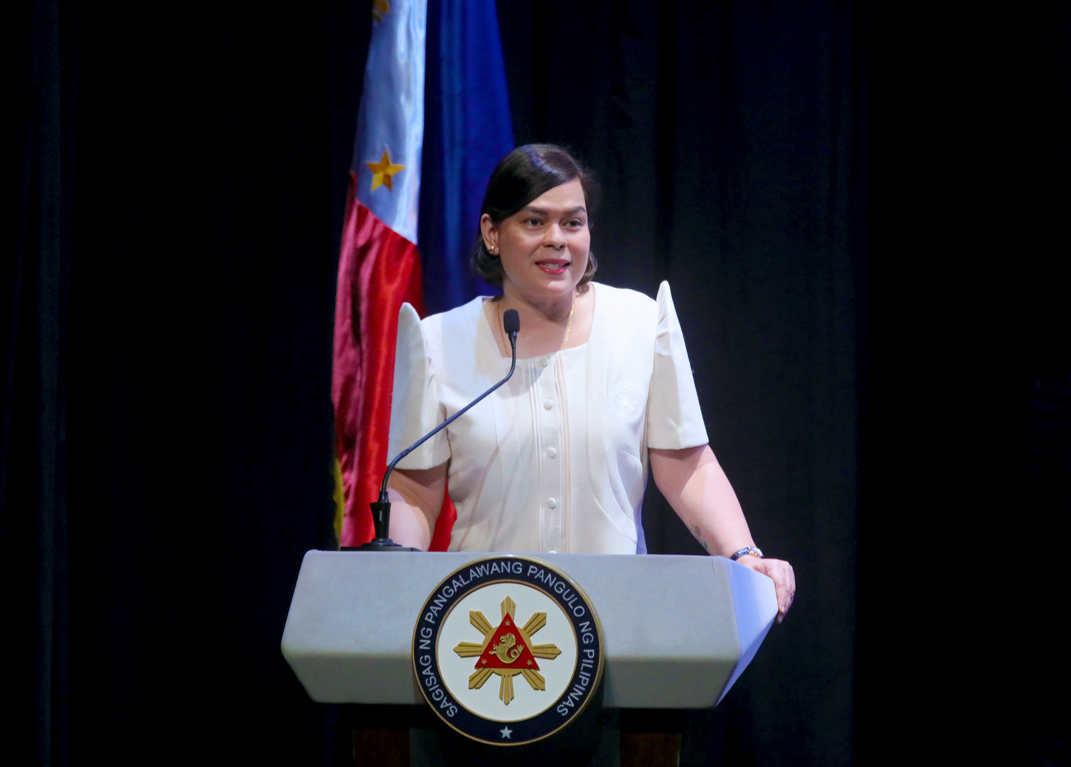 Vice President Sara Duterte delivers her speech